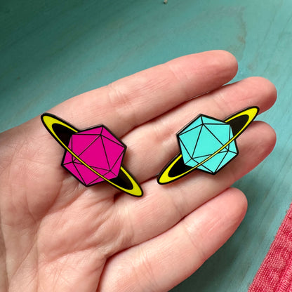 Dice Planet Pin
